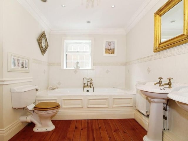 Here is one of the en suite bathrooms on the first floor of the Clumber Street house. No luxury spared.