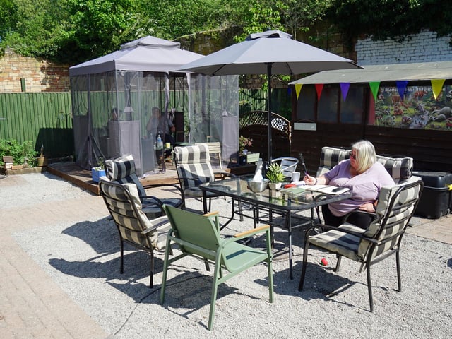 The Secret Garden Tea Room has had visitors daily since it opened on Easter Sunday.