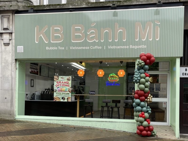 KB BanhMi Mansfield is a new restaurant serving Vietnamese cuisine, coffee and bubble milk tea on Regent Street with a five-star rating on Google reviews.