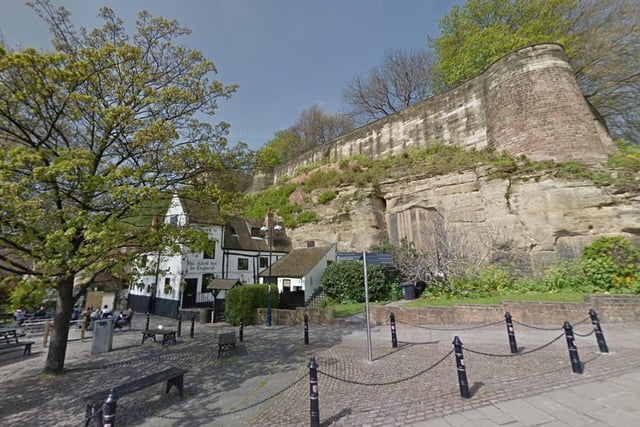 Ye Olde Trip To Jerusalem which is at the foot of the cliff on which Nottingham's historic castle stands, was once a well-known pit stop for crusader knights.