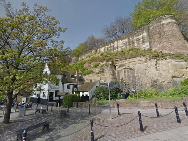 Ye Olde Trip To Jerusalem which is at the foot of the cliff on which Nottingham's historic castle stands, was once a well-known pit stop for crusader knights.
