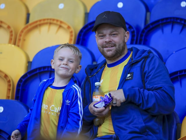 Stags fans at Tuesday night's home win over Blackpool.