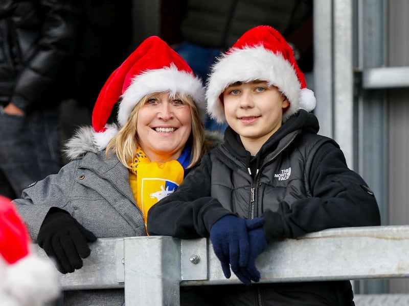 Mansfield Town fans who made the trek to London.