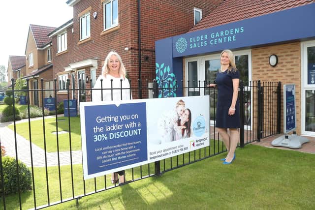 Lucy Butcher, sales manager at Keepmoat Homes (left) with Sophie Bohill, a Partner in Ward Hadaway’s Built Environment Team