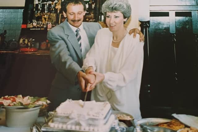 The couple celebrated their 25th anniversary at the former Boothy's Club in Mansfield. (Photo: submitted)