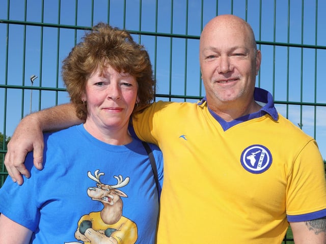 Fans get ready for Wembley.