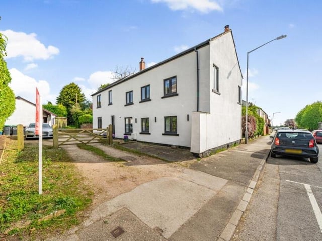 Let's go outside now to find that there is lots of off-street parking space at the front and side of the £500,000 cottage.