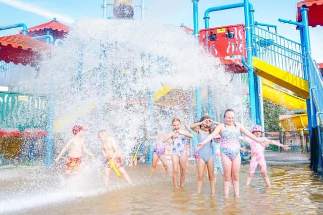 If you had to pick one area as being the best part of Wheelgate, the splash park has to be it. It's really big with plenty of great slides. And for those adults stuck watching from afar there are sun loungers to laze on when the weather is hot and sunny. Farnsfield could suddenly become France.