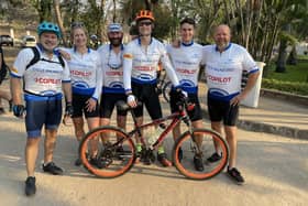 The team from Microlise who took on the Transaid's Cycle Malawi Challenge