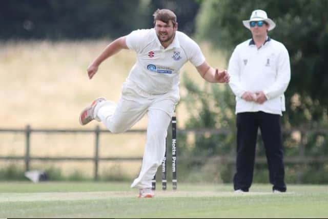 George Bacon impressed with bat and ball for Kimberley in their win over Collingham. Photo: Submitted