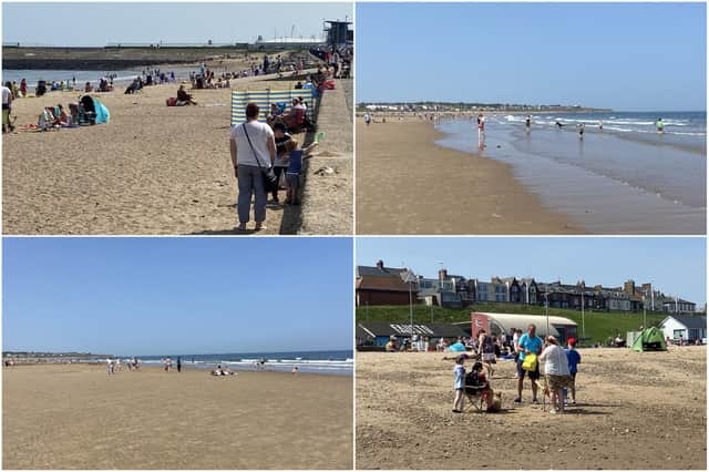 People made the most of Sunderland's brilliant coastline on the hottest day of the year so far.