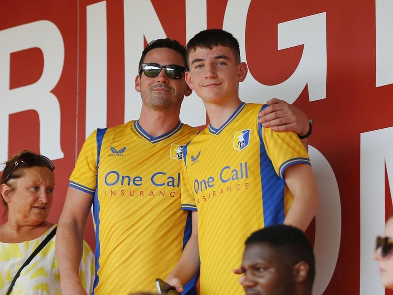 Mansfield Town fans enjoy a cracking away day on 9th Sept 2023.
