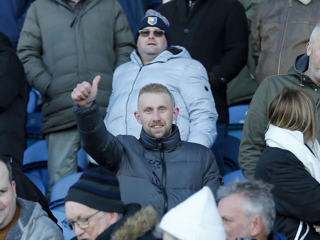 Stags fans at the Boxing Day match against Northampton Town.