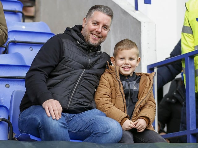 Mansfield Town fans enjoy victory at Tranmere Rovers.