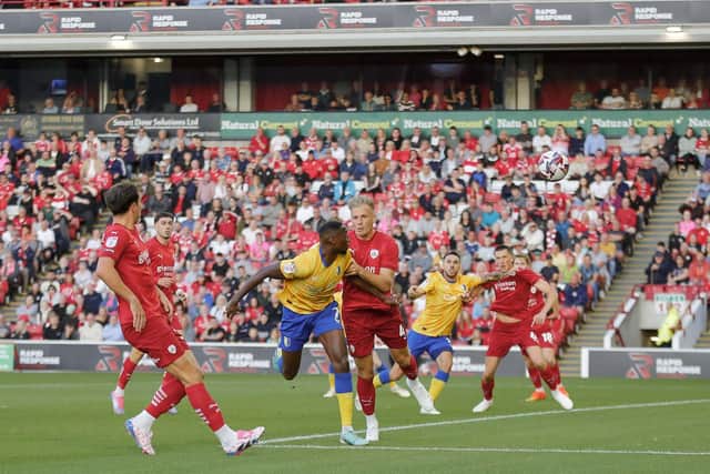 Mansfield Town on their way to victory in their League One opener at Barnsley on Friday night. Photo by Chris & Jeanette Holloway/The Bigger Picture.media