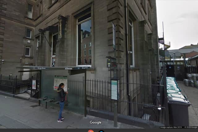 The incident happened outside the George Street entrance to the Lloyds No1 bar in Nottingham.