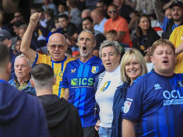 Nathan Moriah-Welsh scored eight minutes from time to rescue a point for Mansfield Town.