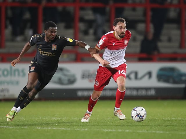 Ed Upson has six yellows and one straight red in 28 games.