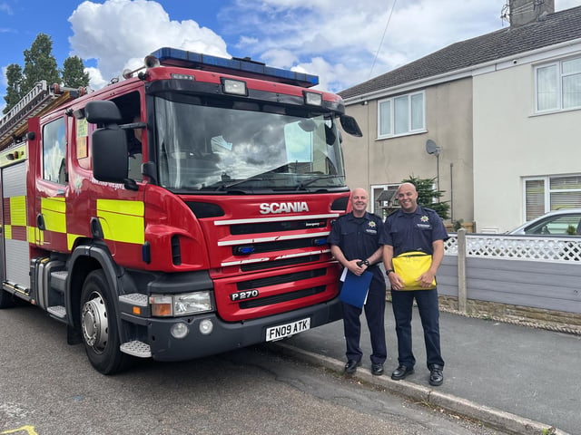 Firefighters carried out safe-and-well checks as part of the day of action.