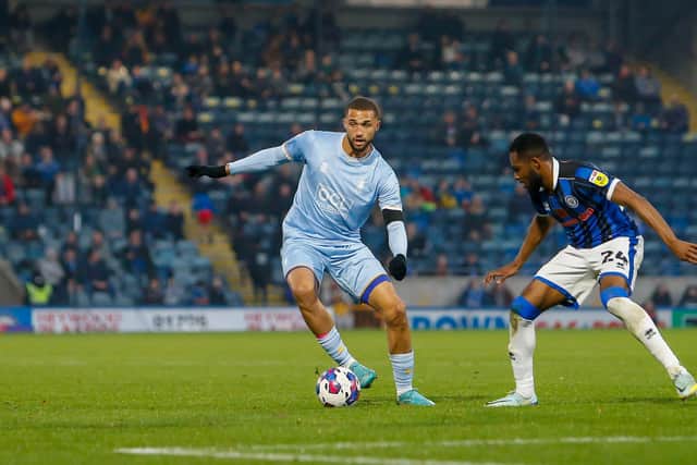 Jordan Bowery in action at Rochdale. Photo Chris Holloway / The Bigger Picture.media