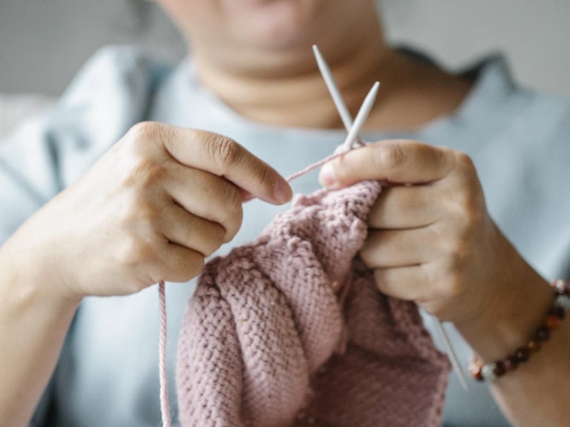'Knit and natter' sessions are held at Mansfield Woodhouse Library on Church Street every Thursday, 10am - 12pm.