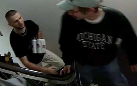 Police are looking to identify two men in relation to this incident