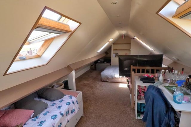 A shot that shows the full potential of the attic room, which runs the full width of the Blidworth property.