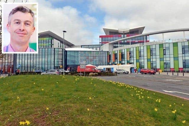 King's Mill Hospital, Sutton, and, inset, Simon Barton, Sherwood Forest Hospitals NHS Trust chief operating officer.