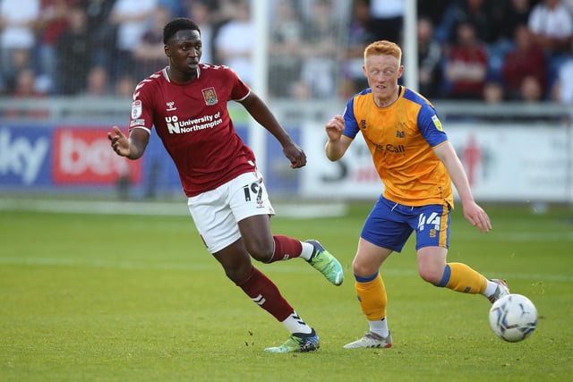 Idris Kanu joined Northampton on loan from Peterborough in the transfer window. It came after he made is Sierre Leone debut in the Africa Cup of Nations.