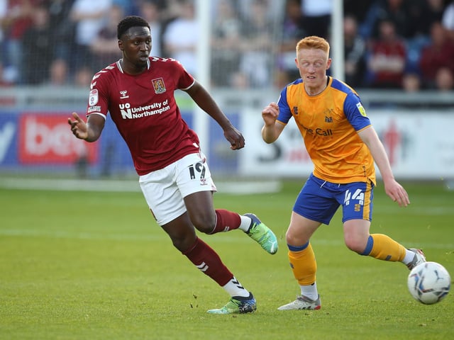 Idris Kanu joined Northampton on loan from Peterborough in the transfer window. It came after he made is Sierre Leone debut in the Africa Cup of Nations.