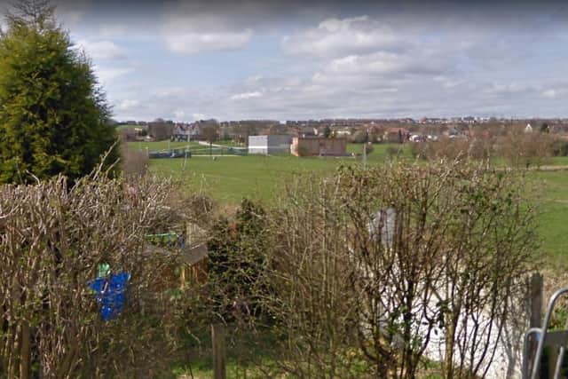 The park by Shirebrook Leisure Centre.