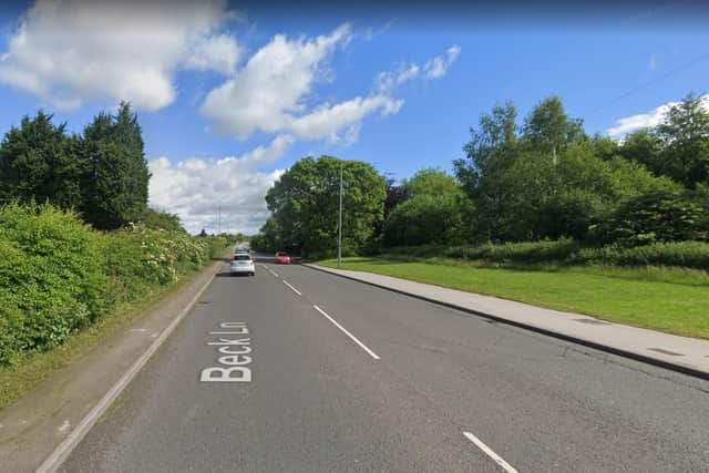 Land off Beck Lane has been earmarked for housing.