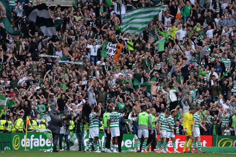 Just a fortnight after that humbling in the cup, the Hoops were at it again, this time sticking five past the Gers in the league. A superbly dominant showing. 

(Photo by Mark Runnacles/Getty Images)