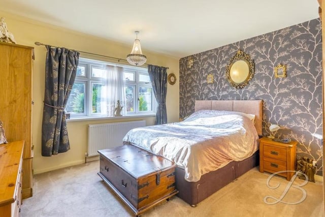 The master bedroom is a terrific size, offering comfort and style, plus room for wardrobes and a desk/dressing table. The floor is carpeted and the window overlooks the back garden.