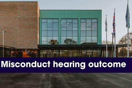 Six police constables have faced a gross misconduct hearing after failing to adequately record or investigate an allegation of rape.