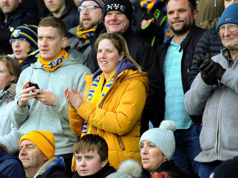 The Mansfield Town await kick-off at Meadow Lane. What are your memories of these derby days?