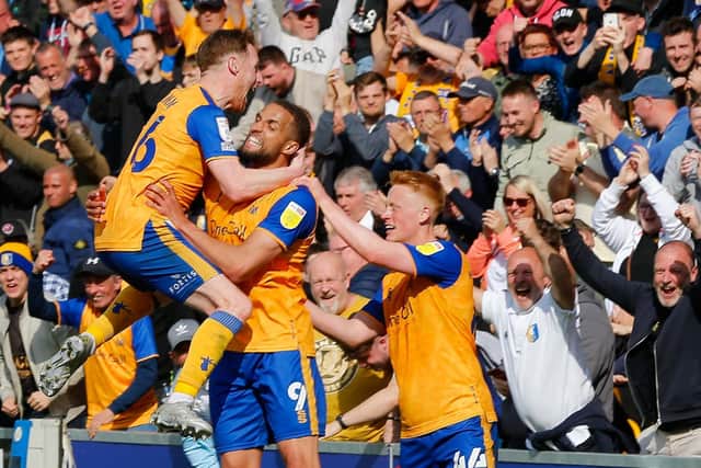 Noise from the Stags fans can be the key to success in the play-offs this week says manager. Photo by Chris Holloway / The Bigger Picture.media