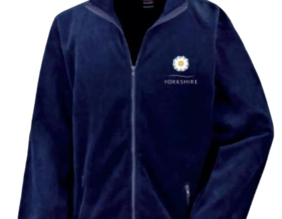 Keep your loved ones warm with a comfy and super soft fleece jacket also featuring an embroidered white rose.
