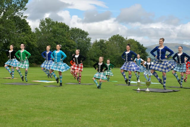 A short parade by the games committee was followed with a mass fling by Jenkins School of Highland Dancing.