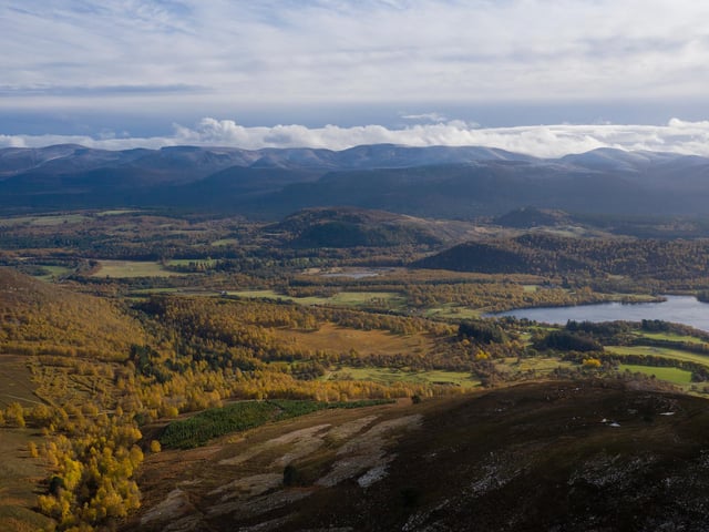 The estate is set among the Monadhliath mountains
