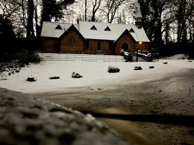 St Chad's Church in Pleasley Vale looking very picturesque.