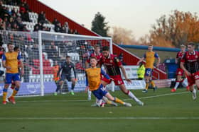 Mansfield Town rode their luck at the death in this tough away clash at Stevenage on Saturday to earn a great point. Photo by Chris Holloway/The Bigger Picture.media