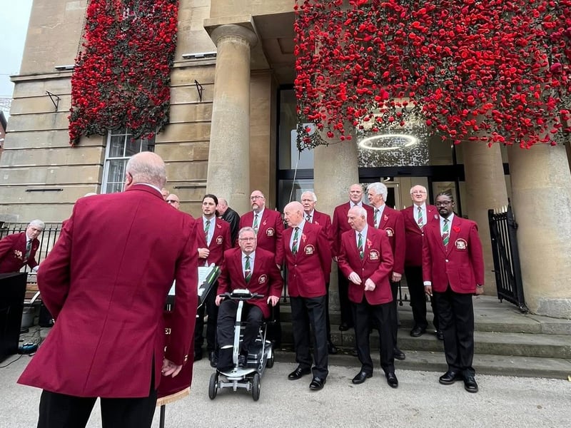 Mansfield & District Male Voice Choir perform at the event