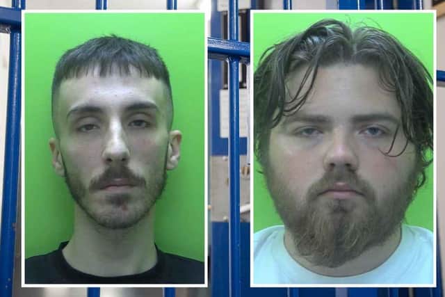 Kain Dawson (left) and Ben Hardy were both jailed at Nottingham Crown Court. Photo: Nottinghamshire Police