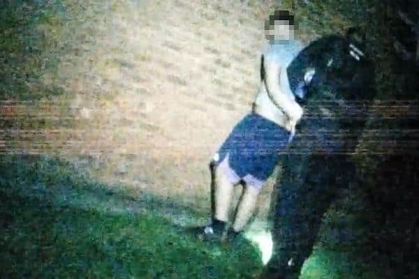 Two men were arrested following the pursuit. Photo: Nottinghamshire Police