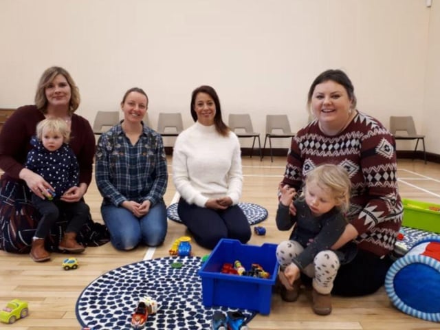 Ashfield MP Gloria De Piero visits a Brinsley playgroup in 2019.