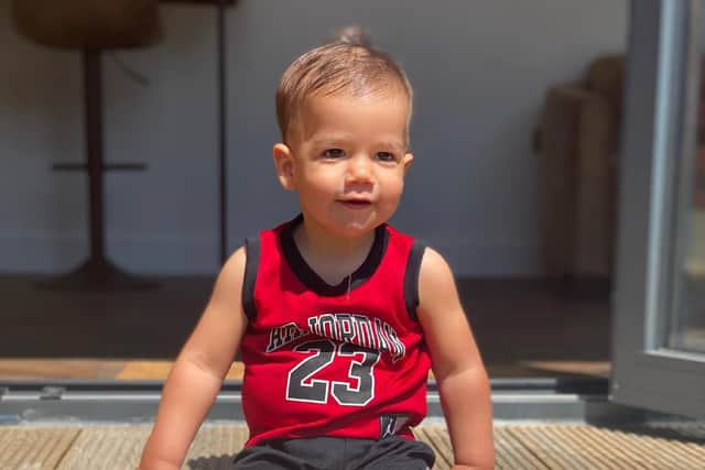 Rio is now doing well after undergoing open heart surgery as a newborn.