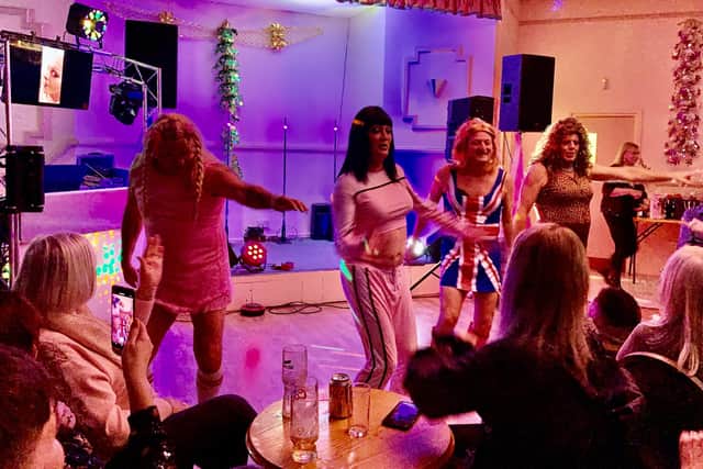 'The Spice Girls' entertained the crowds with their signature dance moves.
