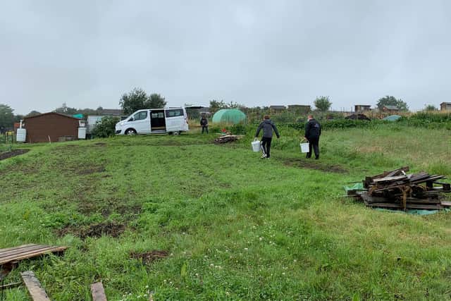 The allotment area that is set to be transformed this year.