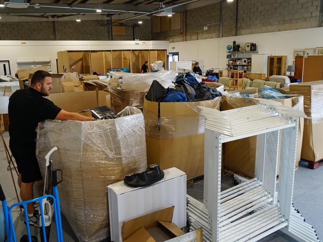 Thanks to staff and volunteers, the donation centre is ready for its official opening later this month.